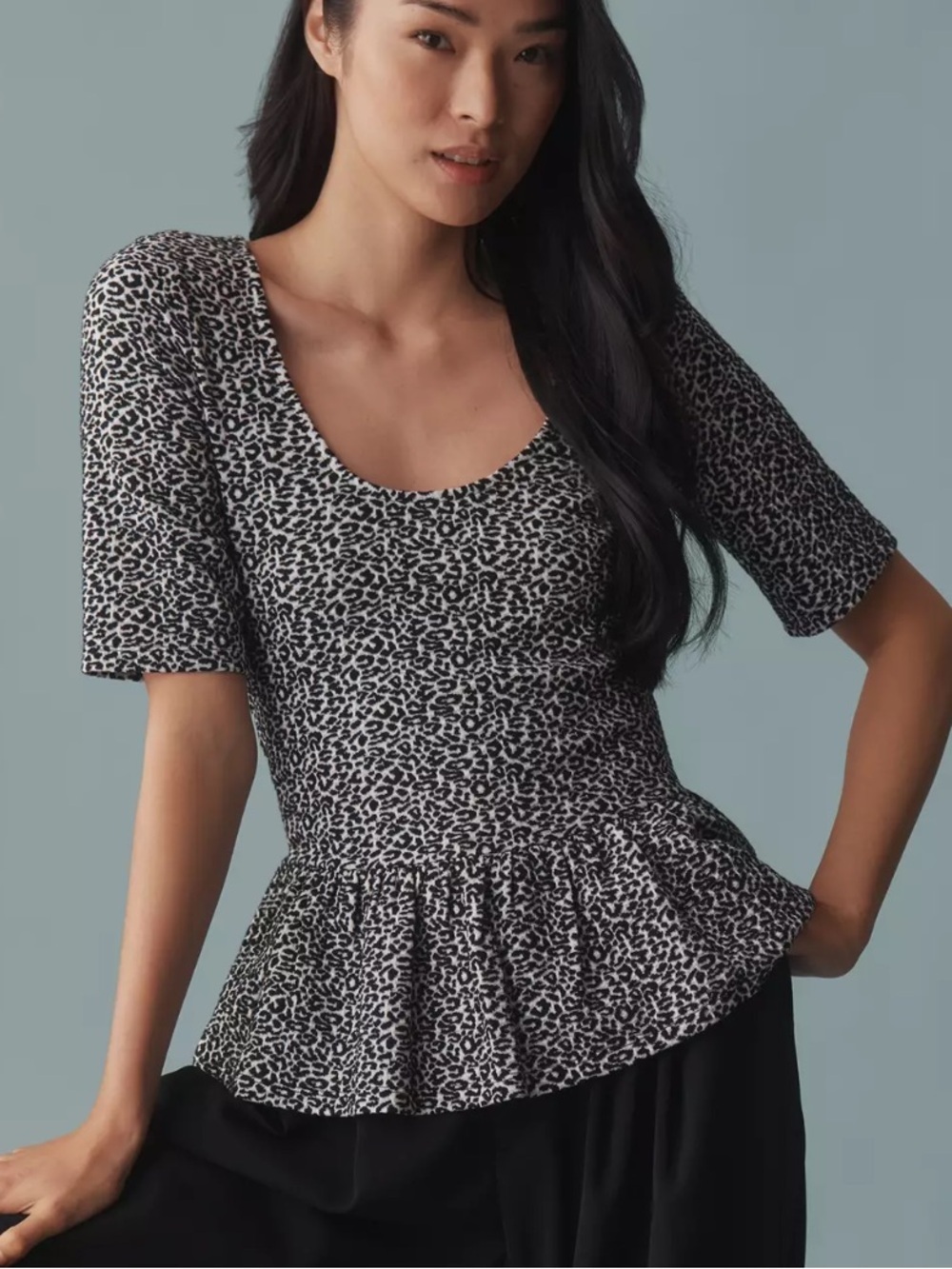 Maeve by anthropology XL scoop neck shirt